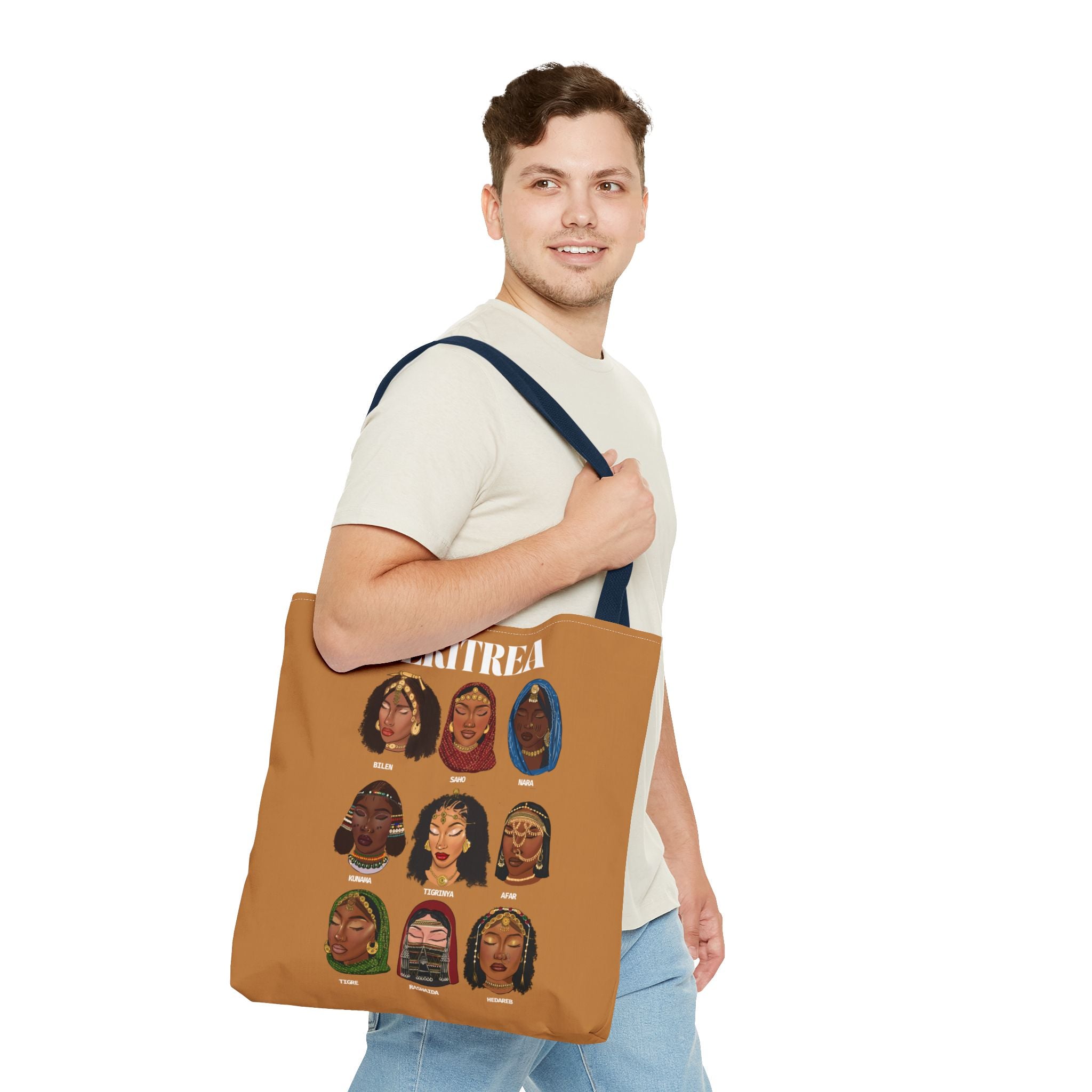 Eritrea Tribes Brown Tote Bag